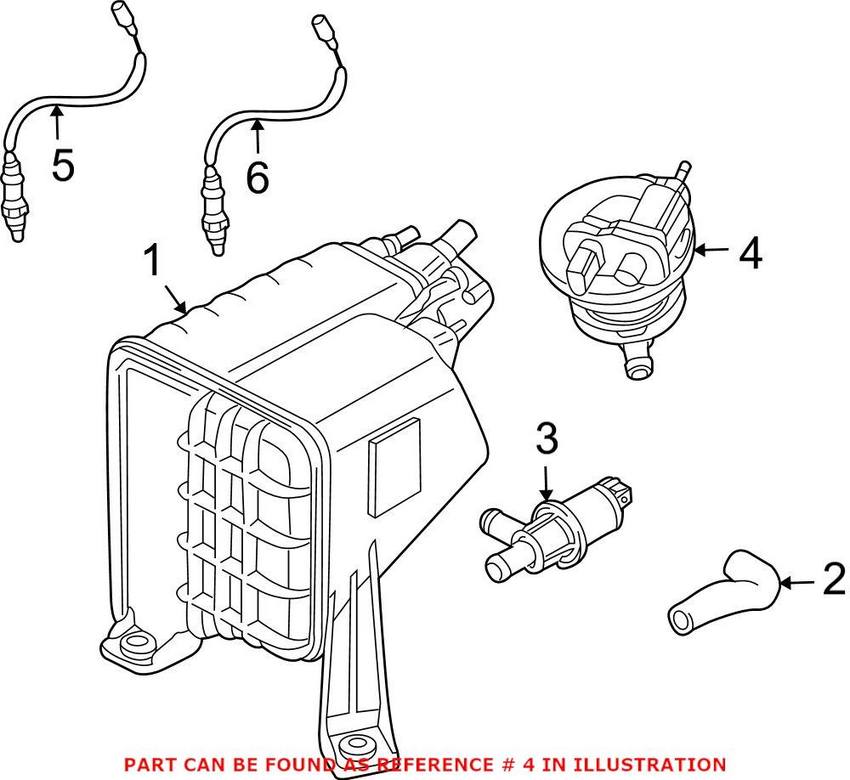 VW Fuel Vapor Detection Pump 7L0906271C